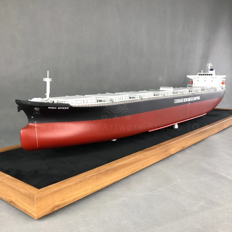 【LA】Fabbrica di modelli navali O.A.S – Modello personalizzabile di nave portacontainer ad alta velocità da 150 cm per regali legati al settore marittimo