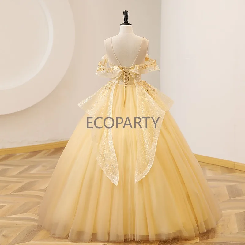 Alibaba.com: Minthson Yellow Quinceanera Dress, Off-Shoulder Ball Gown with  Classic Lace : Customize styles for bulk orders and connect directly with  verified suppliers.