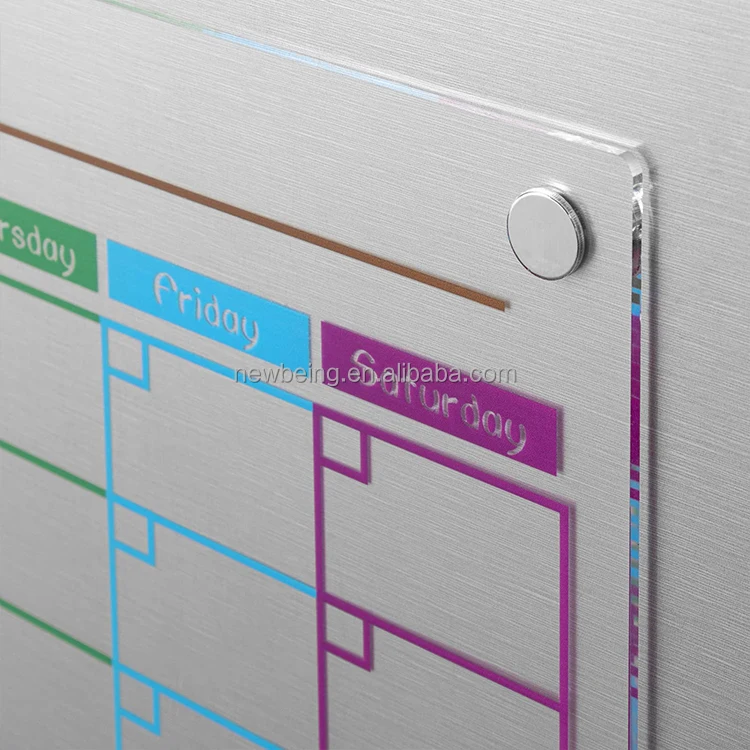 Acrylic Dry Erase Board For Fridge 17 X 12 Inches Clear Dry