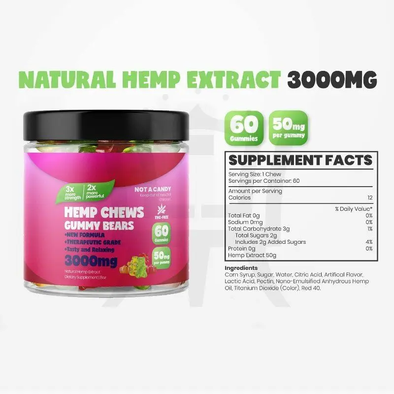 
 Оптовая продажа ODM/OEM пеньковая резинка для взрослых-полная Омега 3 6 9-богатый Витамин E & B-стимулирует здоровье  