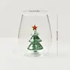 Green Christmas Tree With Red Star