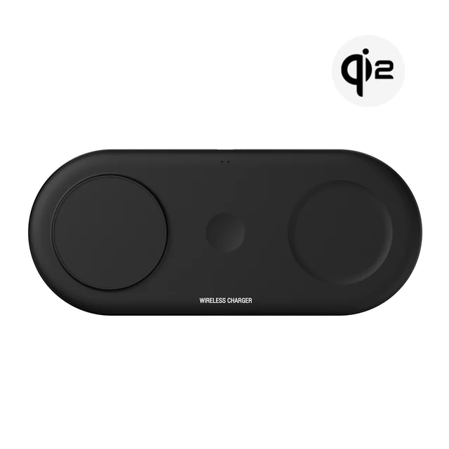 Newest product QI2 wireless charger stand 3 in 1 fast wireless charging station for qi phone watch earbuds