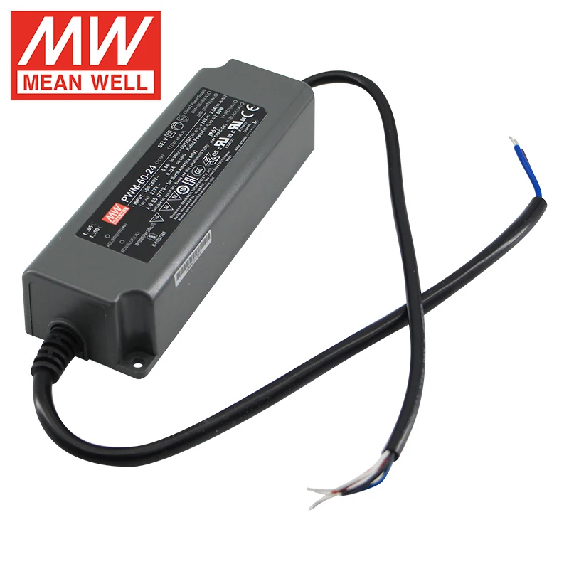 Meanwell Pwm 60 24 Dc 60w Led Lighting Drives 24v Power Supply For Led Strips Buy Meanwell Led 2407