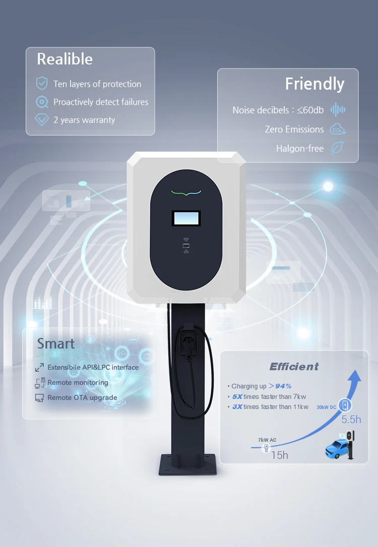 Industrial CCS2 Chademo Charging Station dc ev charger 60kw for car manufacture