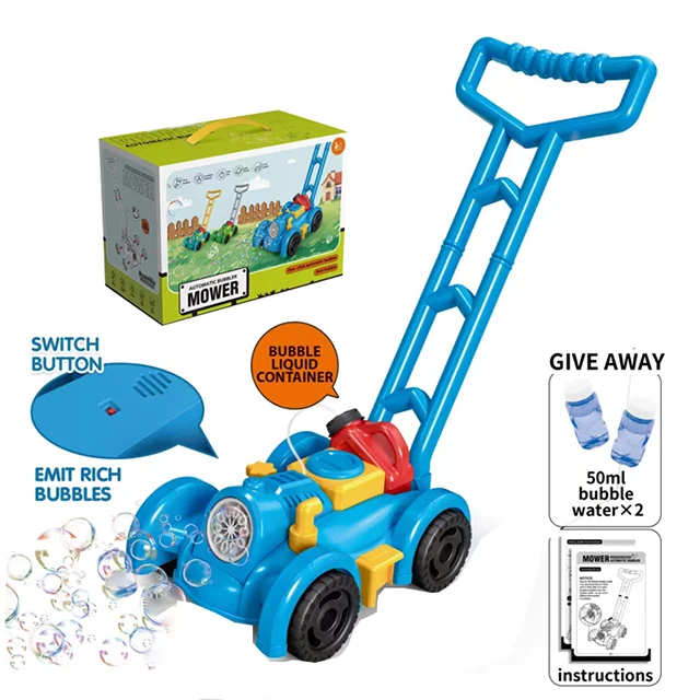 Giraffe Automatic Bubble Machine For Kids — Push & Handheld Modes, Rechargeable, Flashing Lights, Great Outdoor Toy For Ages 3-6