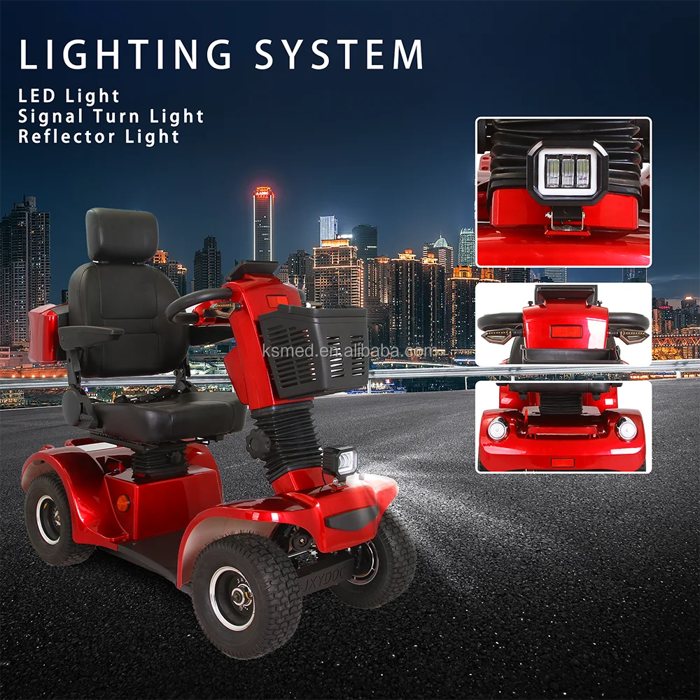 Ksm 910a Four Wheel Electric Mobility Scooters With Big Seat Buy Heavy Duty 4 Wheel Senior 3013