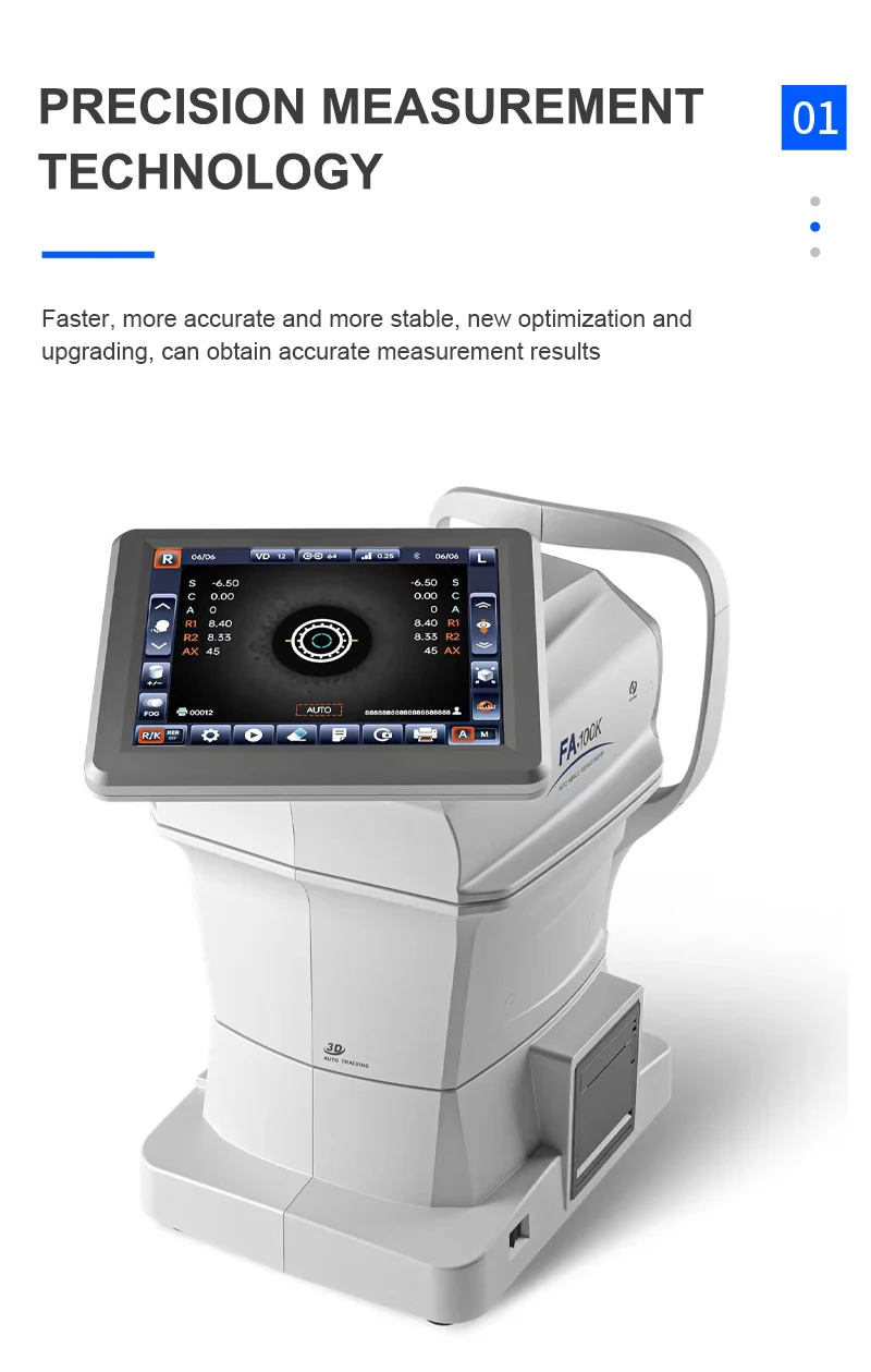 9 Inch Color Auto Refractometer with Keratometer FA-100K