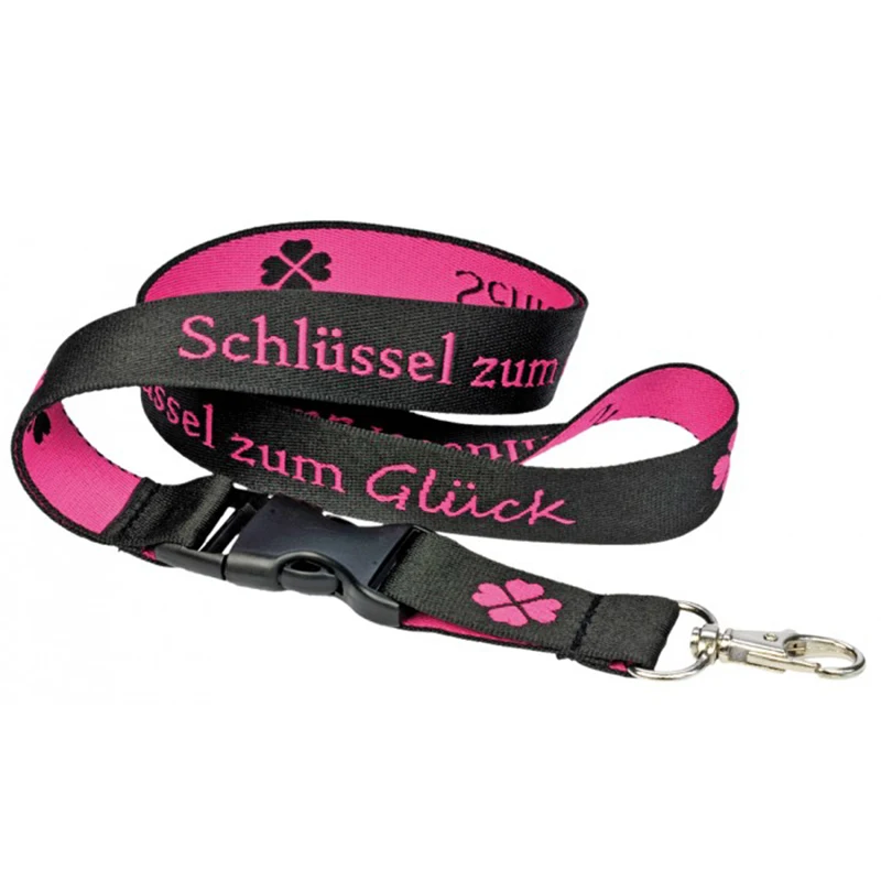 ZONESIN настраиваемый роскошный переработанный материал нейлоновый брелок тканый шнурок с логотипом на