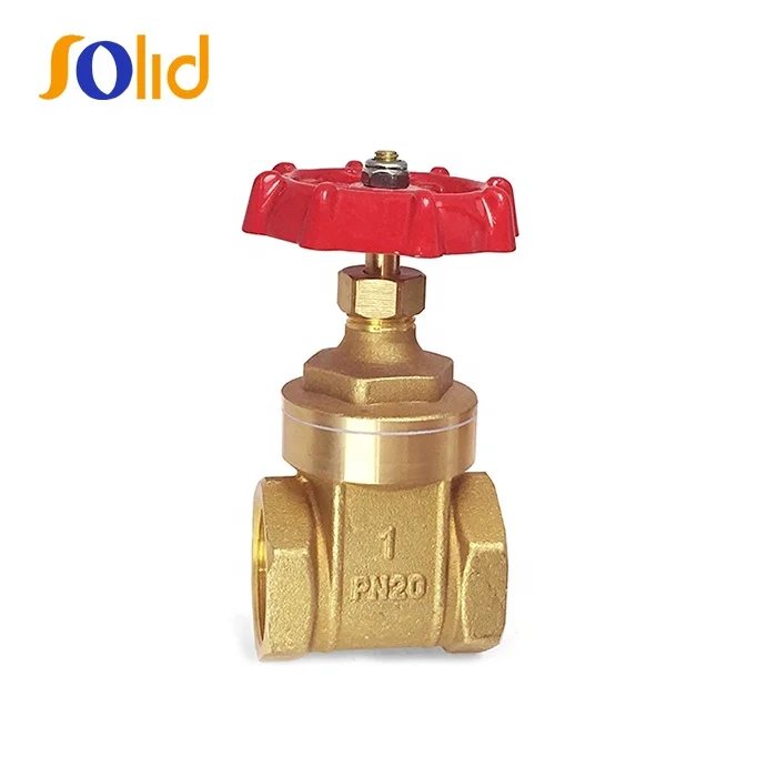 200 WOG Threaded Brass Gate Valve 1inch 2inch
