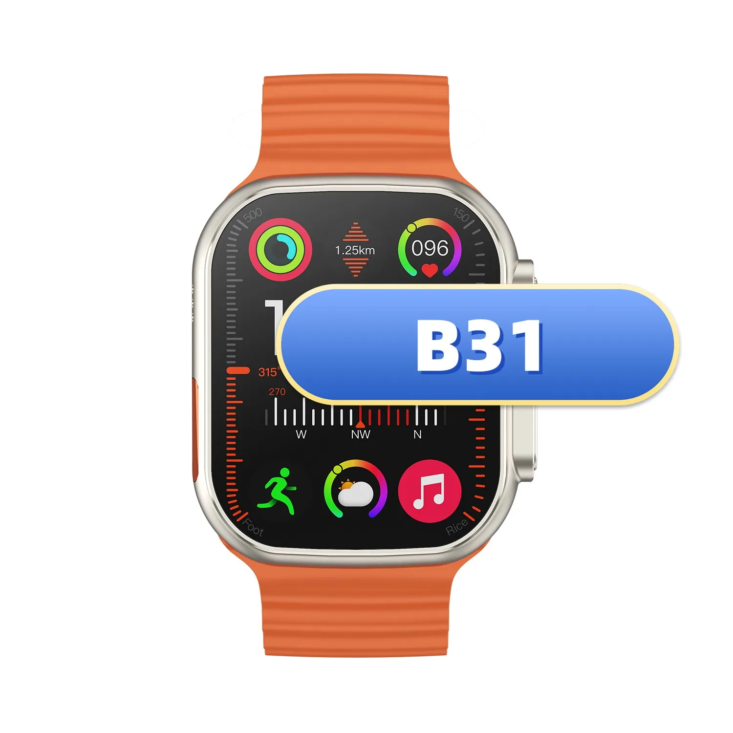 B31 4G Android SIM Card Smart Watch HD Video Call Tiktok Support 64GB  Capacity Wrist Smartwatch 2025