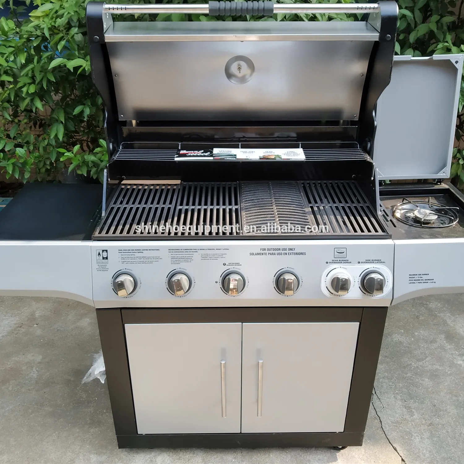 Barbecue Charcoal Oven Argentina Style BBQ Charbroiled Bbq Grill Plate for Gas Stove 5 burner
