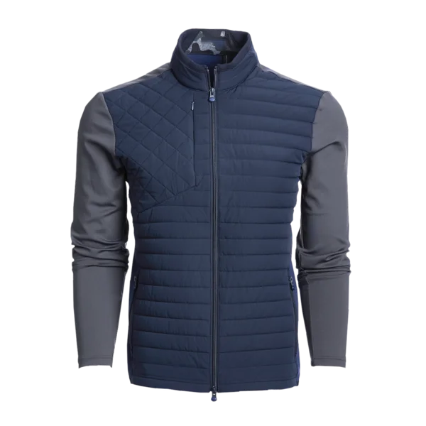 Golf Apparel Custom Windproof Polyester Casual Golf Quilted Jacket For