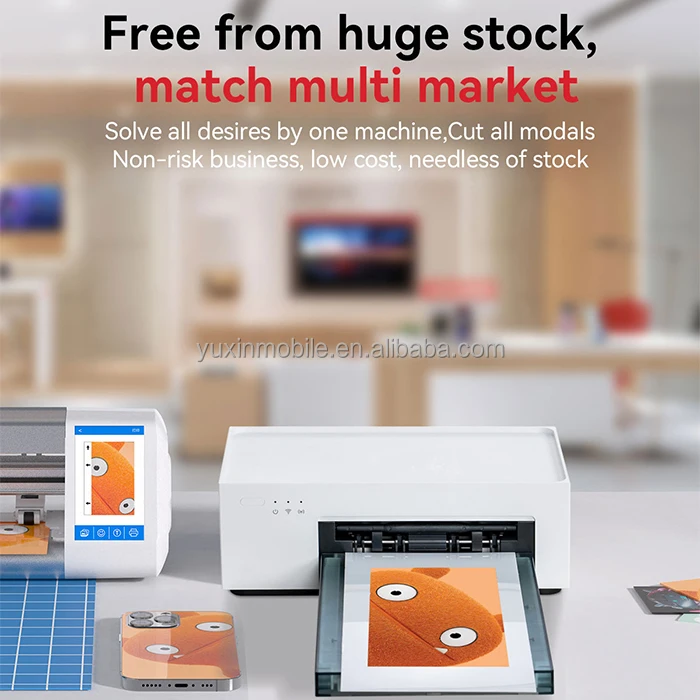 Custom Phone Back Sticker DIY Mobile Phone Skin Printer for Hydrogel Film Screen Protector Cutting Plotter
