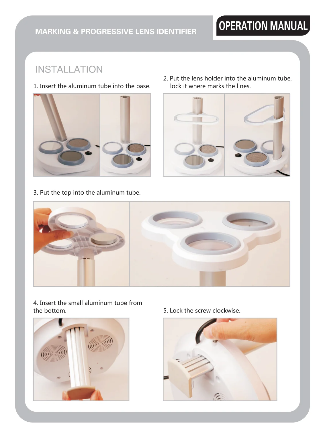 Optometry Equipment VT-1107 - Marking & Progressive Lens Identifier