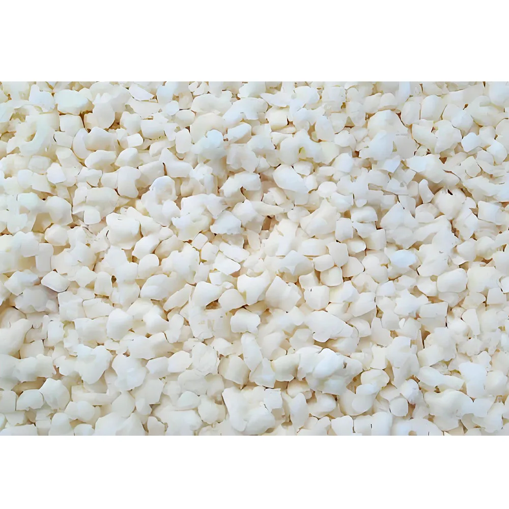 خضروات عضوية مجمدة بالتبريد السريع (IQF) عالية الجودة، بالجملة، تشمل فصوص ثوم مكعبات، براعم مقطعة، مكعبات طازجة حلال مقشرة