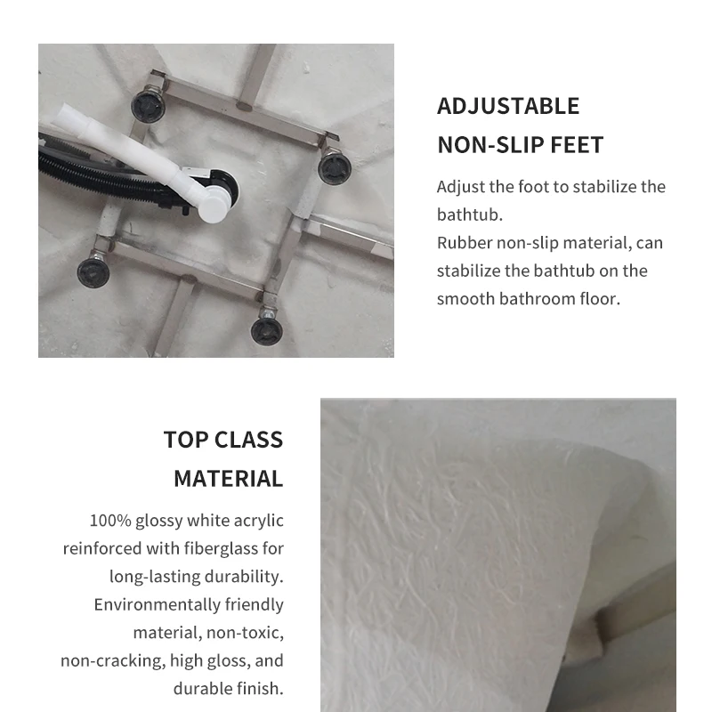 Freestanding Mini Bathtub Round Seamless Foot Deep Small Japanese