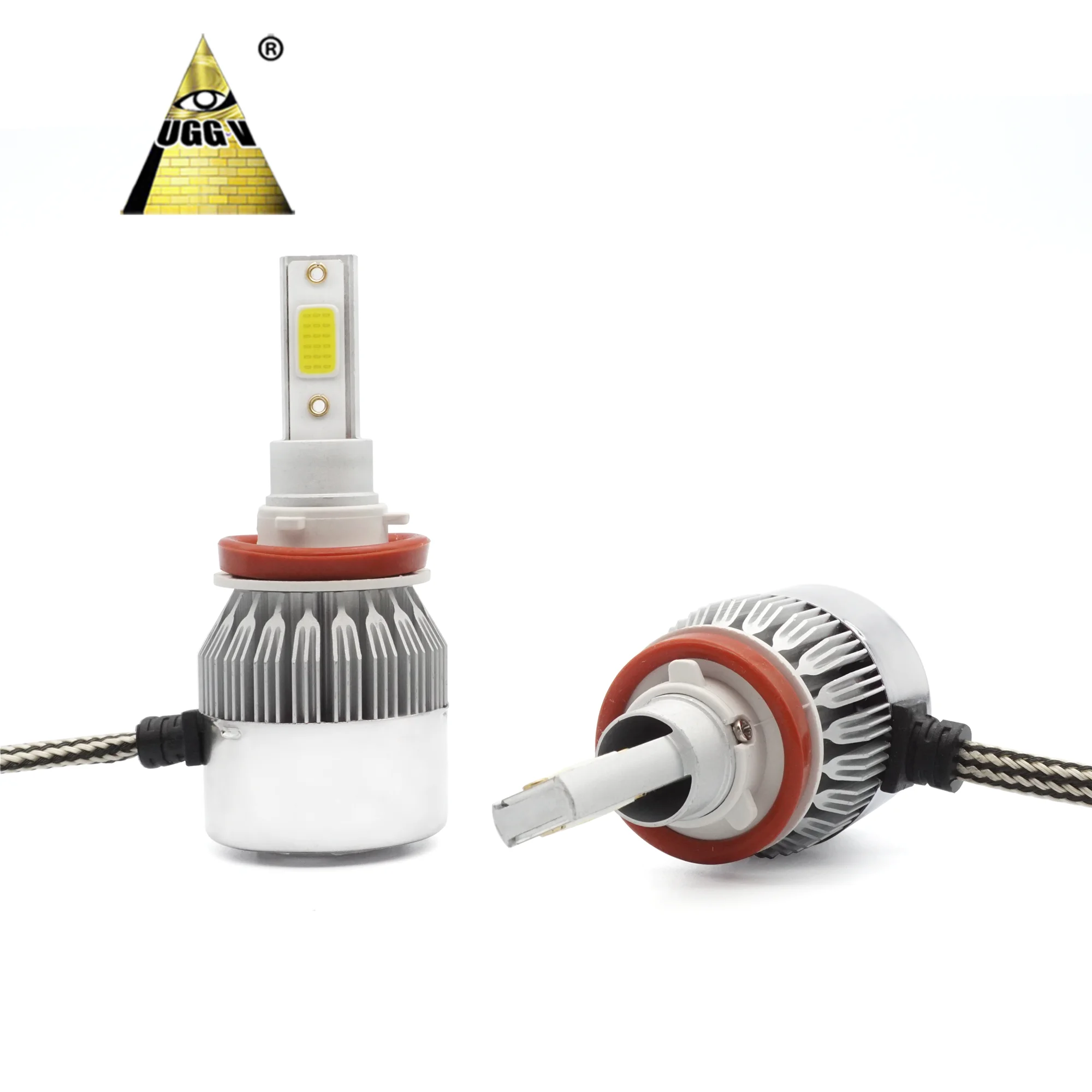 Faro LED Auto C6 LED Headlight 9005 HB3 9006 HB4 H11 H7 LED Light H1 H3 Auto Car LED Headlight 6000K for Faro LED Auto Bulbs EV