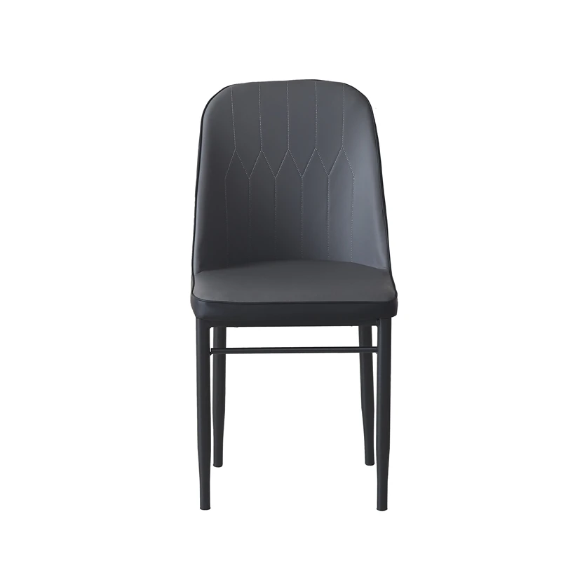 Free Sample Dining Modern Pu Gold Metal Leg Tufted Luxury Chair