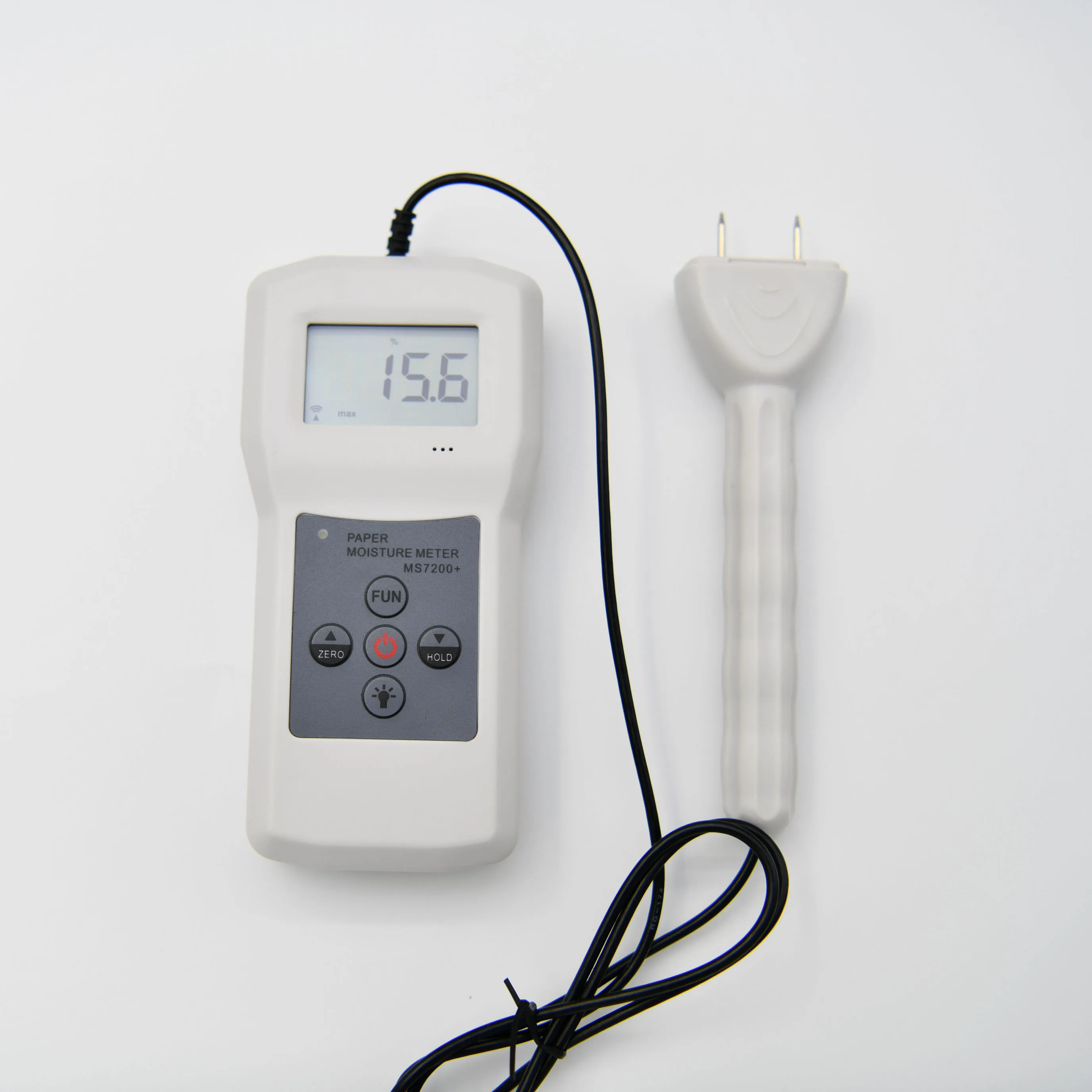 MS7200+ Portable Pin Type Paper Moisture Meter Industrial Carton Moisture Tester with 0%-84% Range