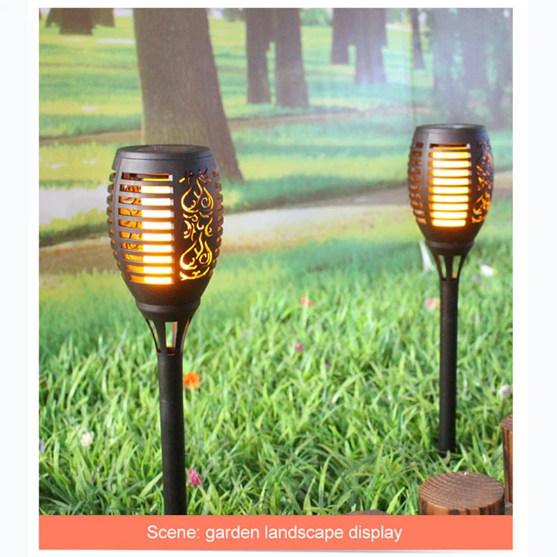 Wholesale New Solar Flame Touch Yard Lawn Decoration Design Smart