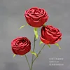 Red Three Headed Imperial Concubine Mei With One Branch