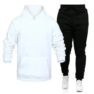 100% Cotton Men Tracksuit Custom Jogger Set Private Label Blank Jogging ...