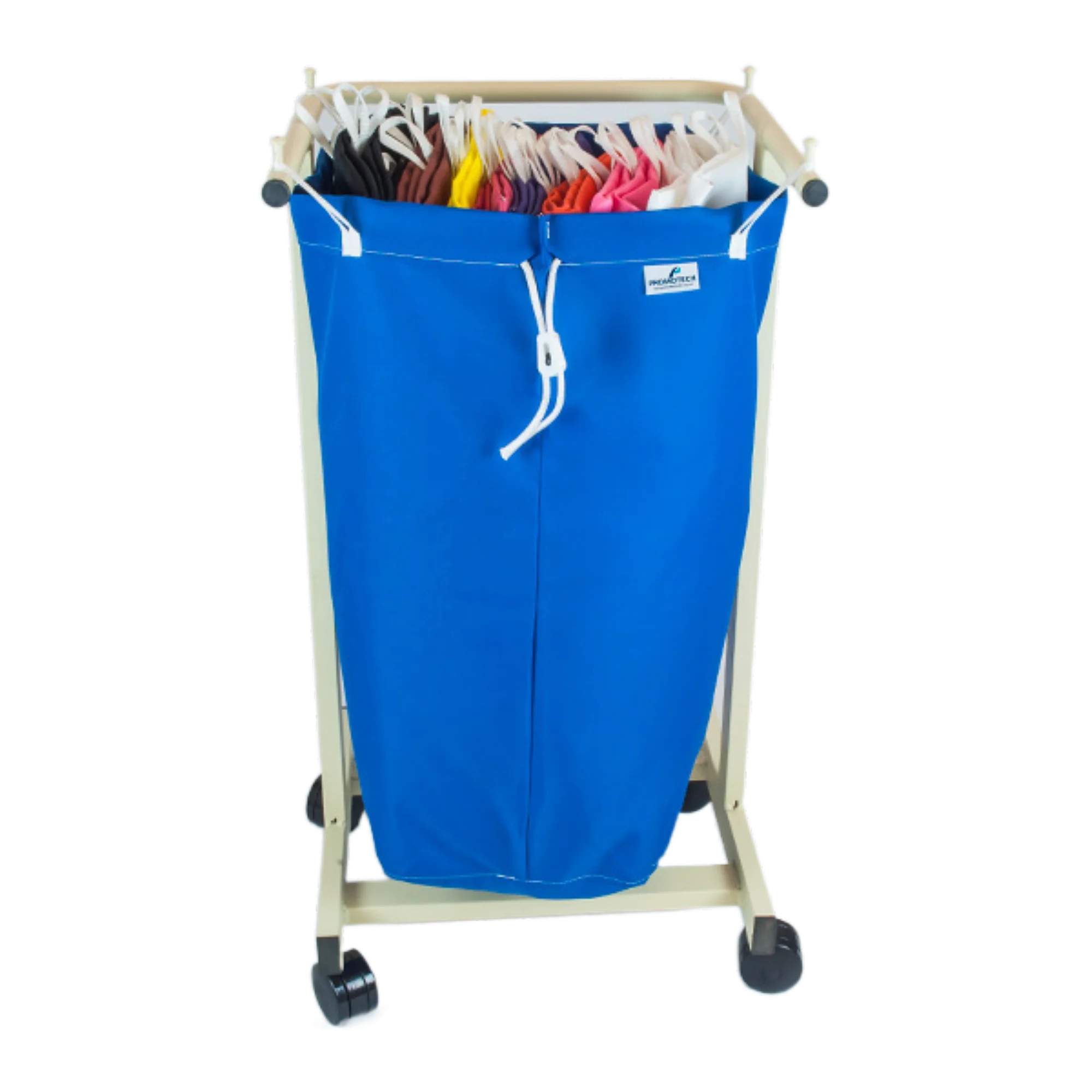 Custom Large Cotton Foldable Industrial Commercial Hotel Nylon Laundry Bags Drawstring for Clothes with logo Strap