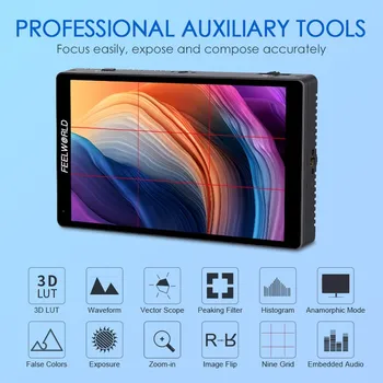FEELWORLD  F7 PRO 7" On-camera Dslr Field Monitor with Sony F970 External Install and Power Kit for Camera Field Monitor detail image
