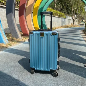 Hot Sale ABS+PC Luggage Bags Anti-Explosion Hard Shell Travel Cabin Case Lightweight Portable Luggage Sets With 210D Lining