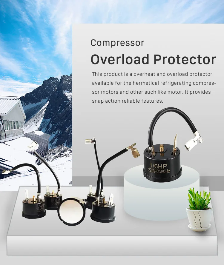 Refrigerator Fridge Compressor Start Relay Thermal Overload Protector ...
