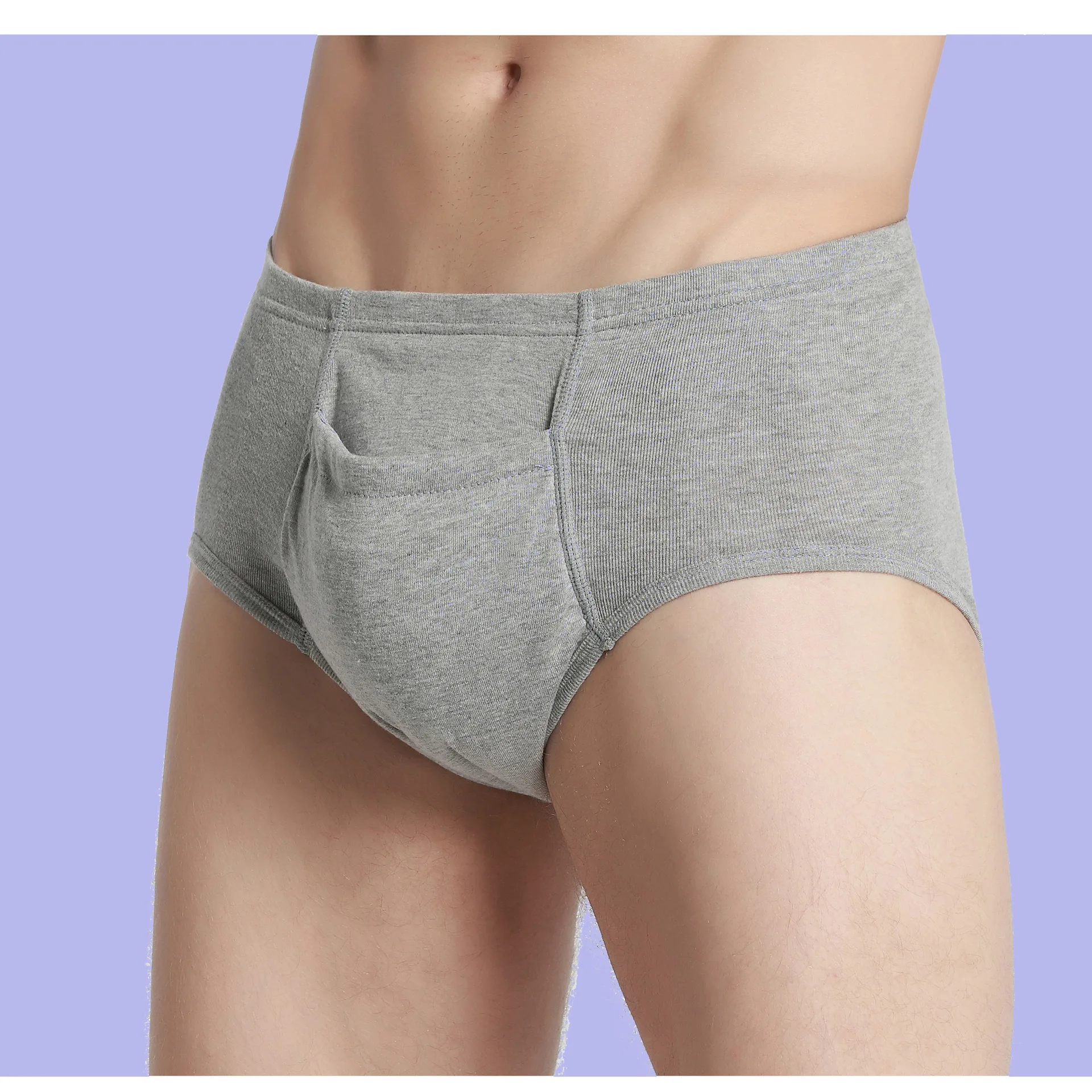 Newest Design Reusable Cotton Incontinence Underwear for Men