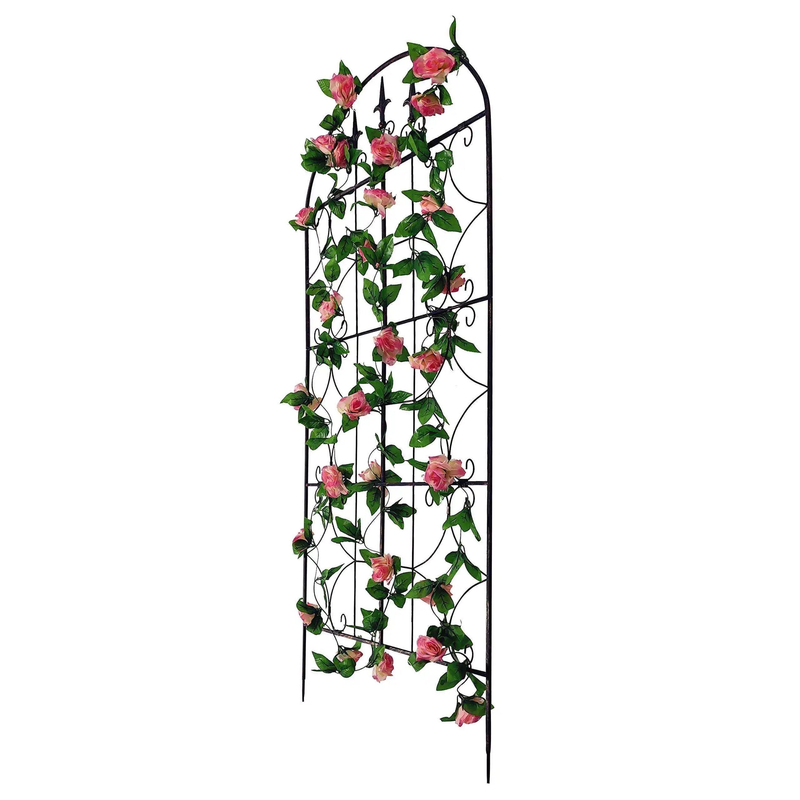 Garden Iron Trellis Black Fencing Trellis Metal Plant Climbing Trellis ...