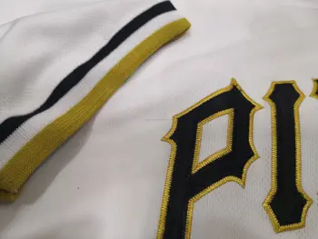 Wholesale Men's Pittsburgh Roberto Clemente Bryan Reynolds Willie Stargell  Ke'Bryan Hayes Gold 2023 City Connect Pirates Jersey From m.