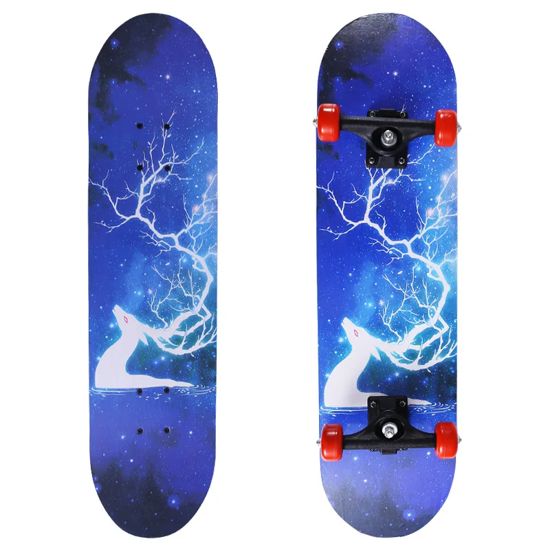 Most Popular  Maple Skateboards for Adults Professional 4 Wheels Skateboard Longboard Skateboard