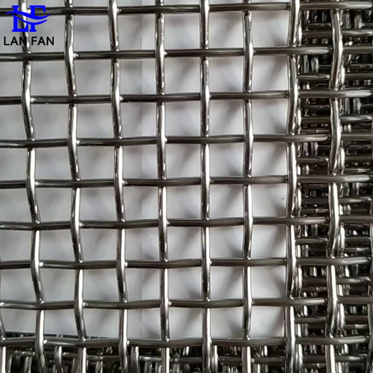 Heavy-Duty Decorative Stainless Steel Wire Mesh Crimped SS Wire Mesh