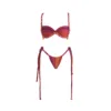 red swimwear