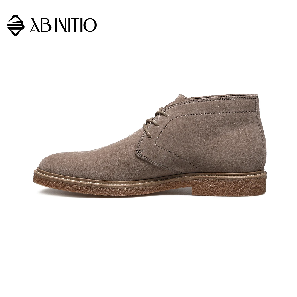 Новый стиль, мужские строгие ботинки из натуральной замши на шнуровке