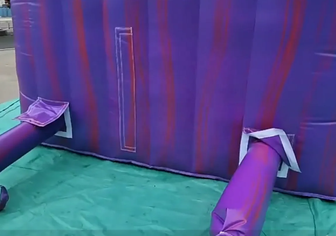 Прямая продажа с фабрики 16 футов фиолетовый тропический водная горка для вечеринок Монстр надувные игрушки