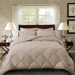 Luxury All-Season 3-Piece Quilted Microfiber Comforter Set King Size Reversible with 2 Comfortable Pillow Shams for Home Use