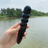 Black obsidian wand