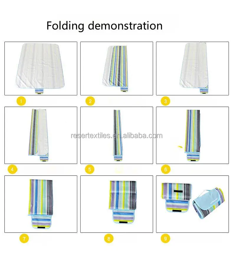 Waterproof Water-Proof PVC Outdoor Picnic Mat Thick Oxford Cloth for Parks and Lawns Widened Enlarged Portable Camping Mat