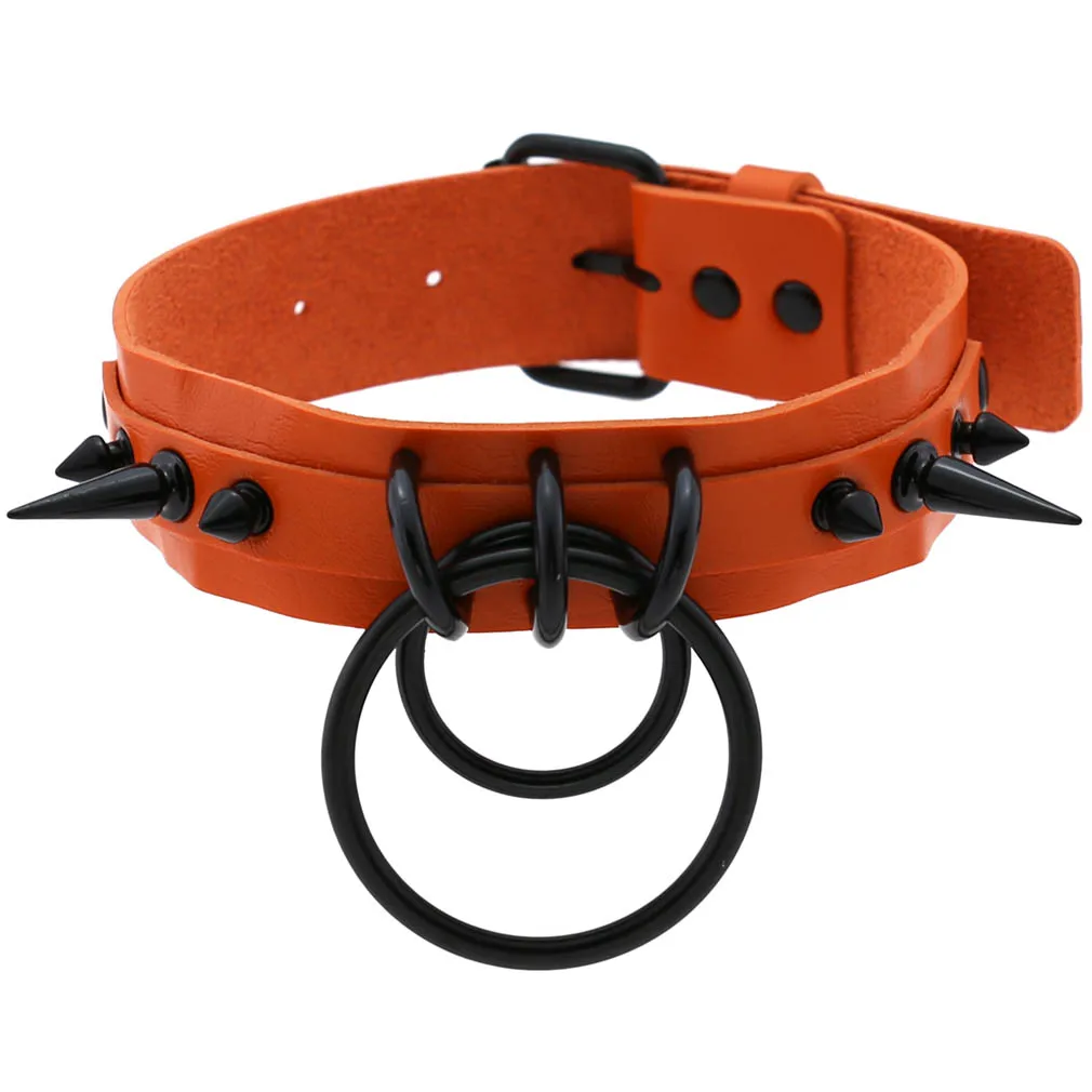 punk rock gothic two o-round chokers