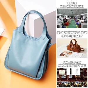Factory Wholesale Vintage Women's Leather Shoulder Bag High-quality Cowhide Handbag for Ladies Luxury Large Capacity Tote Bag