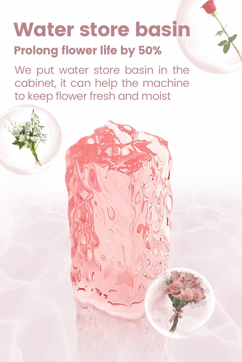 Refrigerated Big Capacity Vending Machine For Pot Plants Rose Fresh