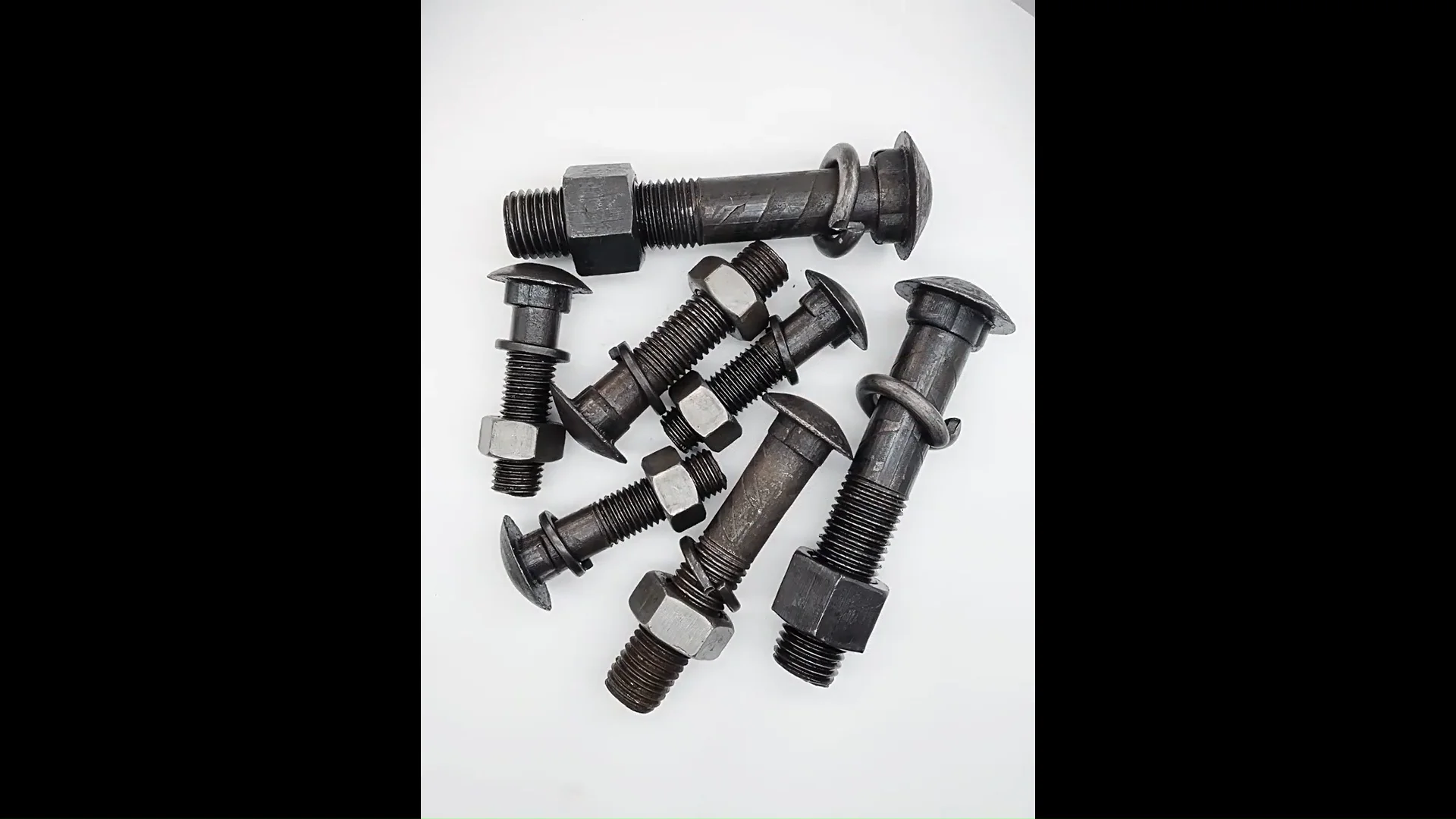 8.8 M27*160mm High Strength Oval Neck Carriage Bolt Train Track Screw