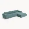 Tessuto spesso color teal