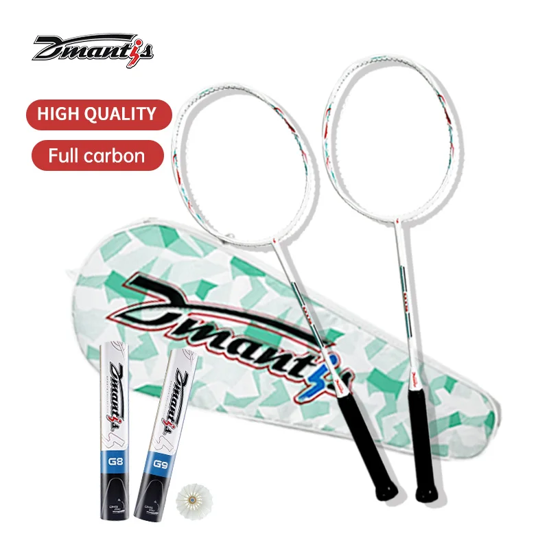 Dmantis Model D15 Wholesale Full Carbon Badminton Racket Badminton Racket With Rackets Bag