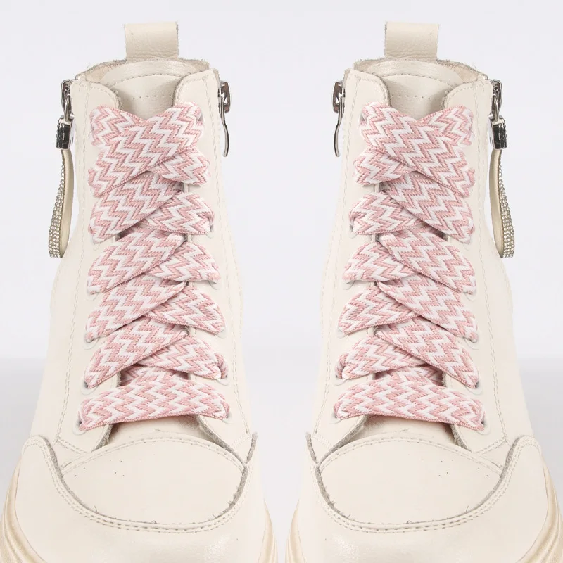 Мужские и женские ботинки для хлеба баскетбольная доска Модные цветные туфли со стрелками волнистые плоские шнурки