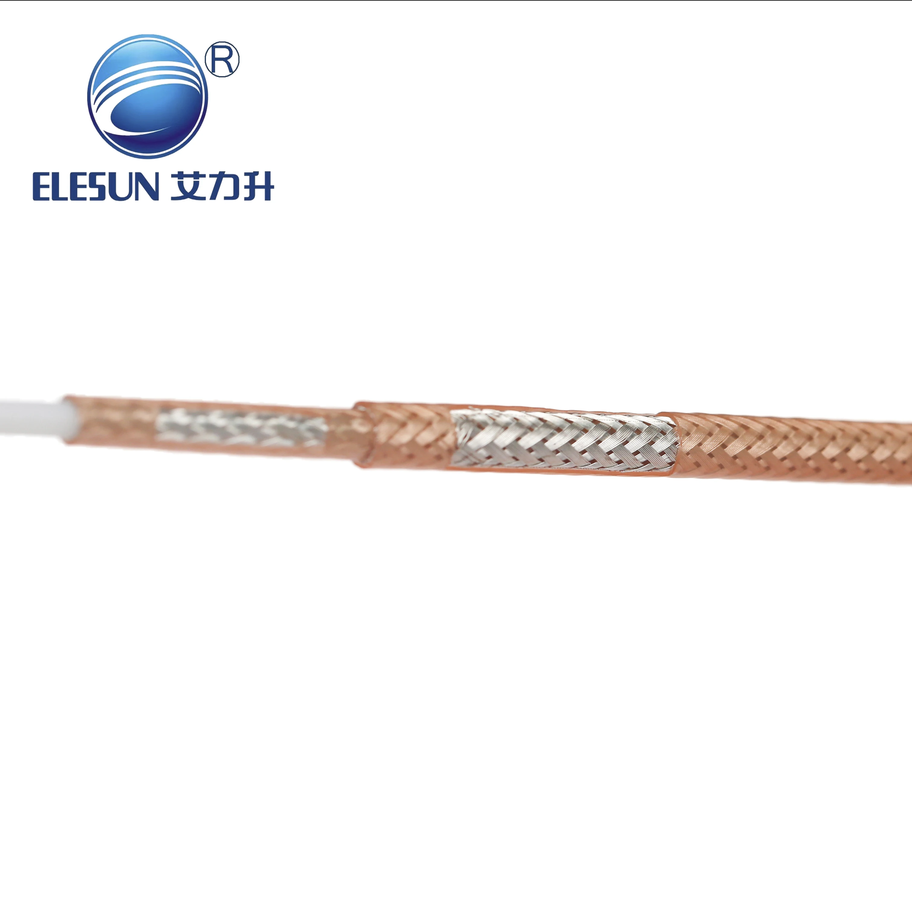 50ohm High Temperature double shield RF coaxial cable RG393 feeder jumper cable for antenna