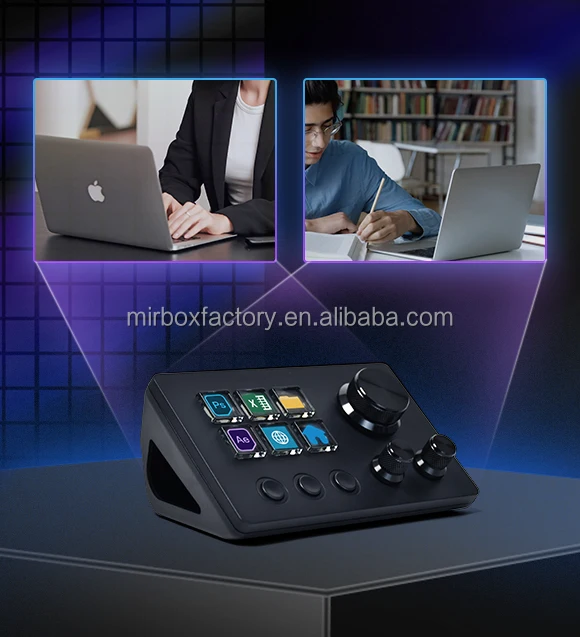 Mirabox N3 Visual Programmable Keyboard Controller with 6 Customizable ...